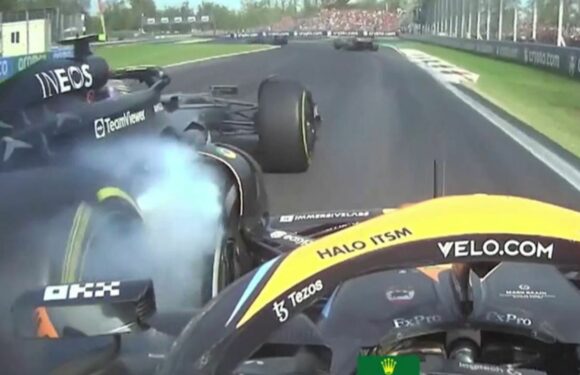 Lewis Hamilton penalised for causing crash at Italian Grand Prix