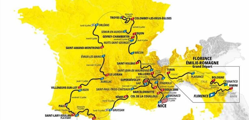 Tour de France 2024 route revealed as race finishes outside Paris for first time in 120-year history