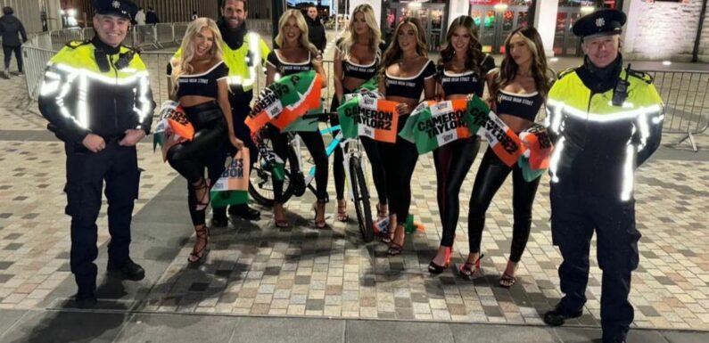 McGregor’s Forged models pose with Irish police ahead of Katie Taylor fight