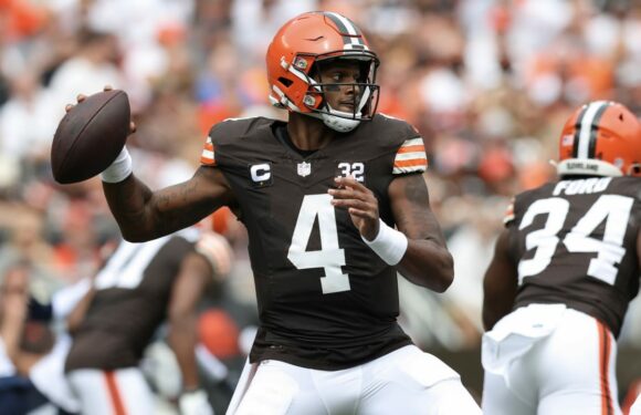 Browns QB Deshaun Watson (shoulder) questionable to play vs. Ravens on Sunday