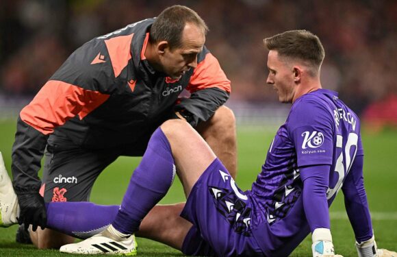 Dean Henderson will undergo a scan after he limped off on his debut