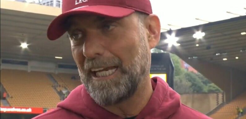 Liverpool boss Jurgen Klopp delivers brutal verdict despite Wolves comeback win