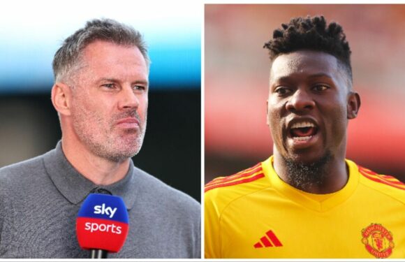 Man Utd keeper Andre Onana savaged by Carragher for targeting ‘broken’ Maguire