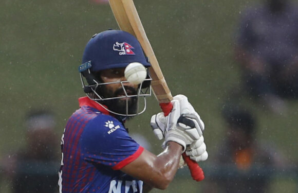 Nepal batsman hits record-breaking ‘perfect’ 50 in nine balls