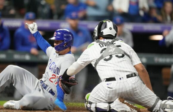 Rockies blow 9th-inning lead in series opener to Cubs; home plate ump leaves