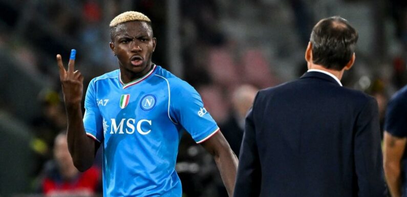 Victor Osimhen faces fine at Napoli over angry reaction towards Rudi Garcia