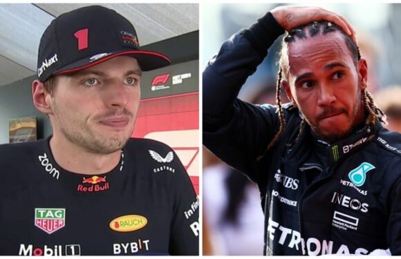 Max Verstappen taunts Lewis Hamilton after Mercedes push him close at US GP