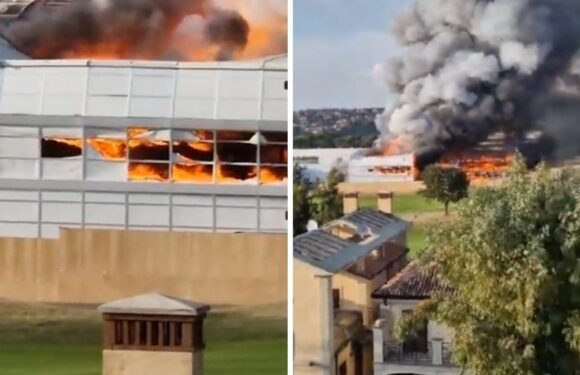 Ryder Cup hospitality tent erupts into flames days after Europe’s win