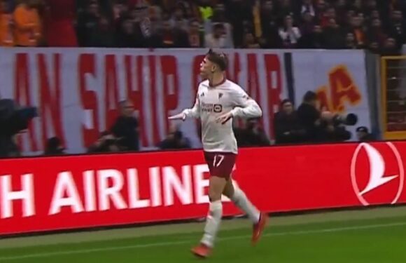 Alejandro Garnacho’s goal celebration angers Galatasaray fans who hurl missiles