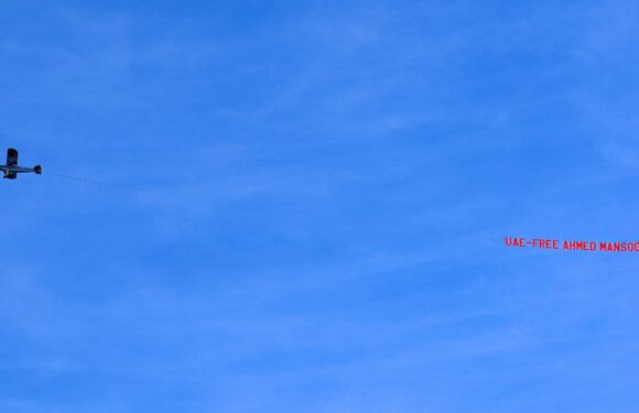 Banner calling for UAE to free human rights activist flown over Etihad