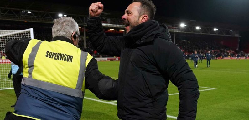 Brighton boss explains ‘big, big celebration’ and says no disrespect was meant
