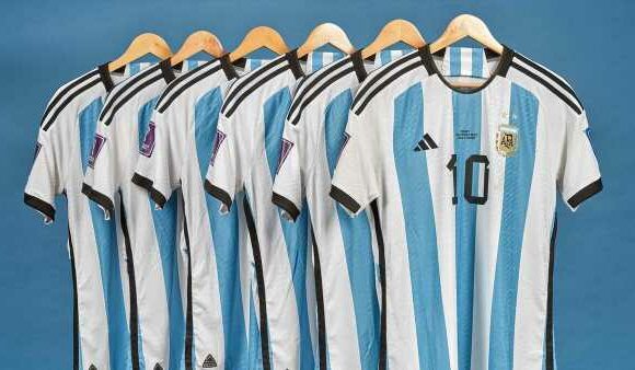 Buyer bids $5.2 MILLION for Lionel Messi's game-worn World Cup jerseys