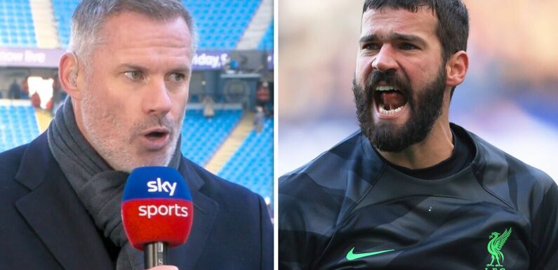 Carragher slams two Liverpool stars but Alisson escapes flak after City error