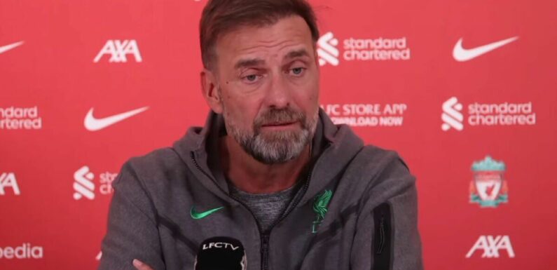 Klopp gives sarcastic five-word reply to controversial Liverpool v Man City KO