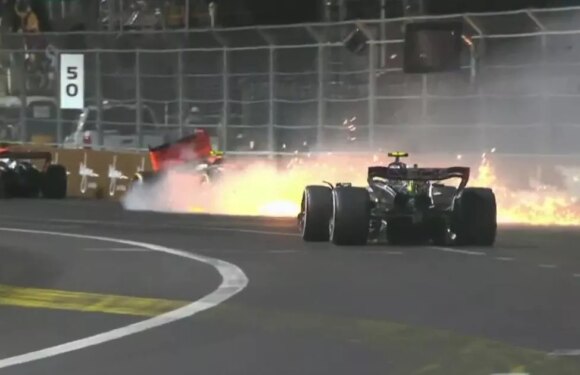 Lando Norris taken to hospital after huge crash at Las Vegas Grand Prix
