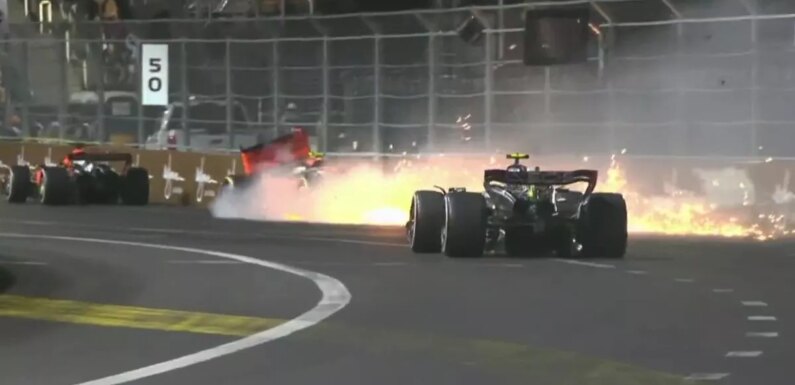 Lando Norris taken to hospital after huge crash at Las Vegas Grand Prix