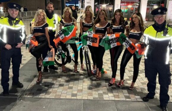 McGregor’s Forged models pose with Irish police ahead of Katie Taylor fight