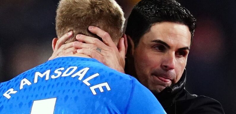 Mikel Arteta hails Aaron Ramsdale despite errors in Arsenal’s win over Brentford