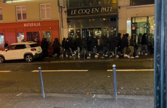 PSG Ultras look for Newcastle fans before attacking their pub