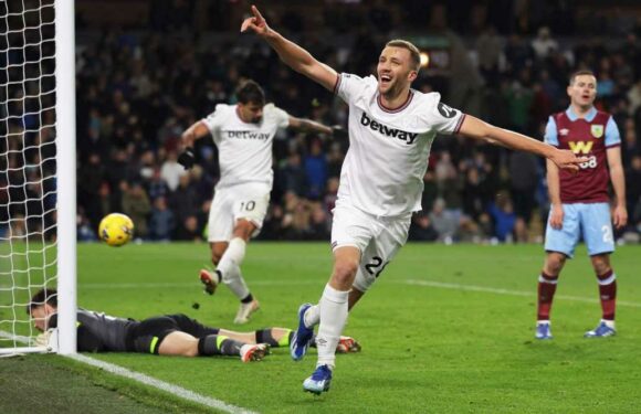 Tomas Soucek breaks Burnley hearts with late winner as West Ham secure comeback win