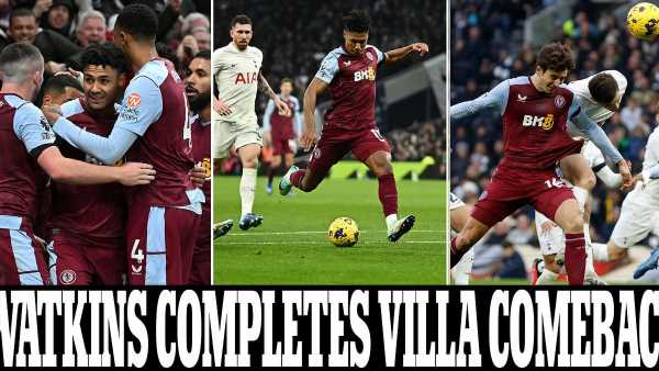 Tottenham 1-2 Aston Villa: Ollie Watkins hits the winner