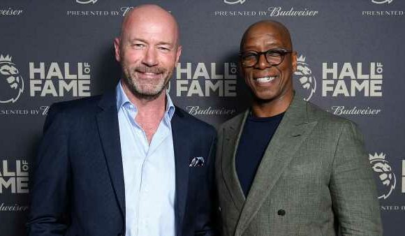 Alan Shearer praises Ian Wright for making 'life a joy'
