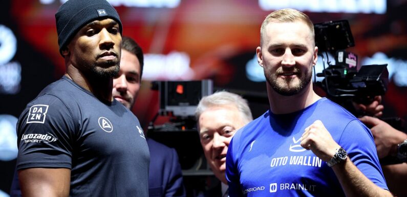 Boxing star claims Joshua 'might be making a mistake' fighting Wallin