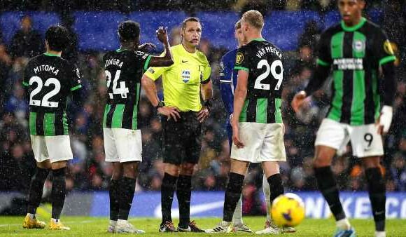 Brighton players frustrated by little-known VAR rule in Chelsea defeat