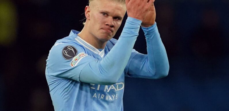 Erling Haaland ruled out for Manchester City as Pep Guardiola issues injury update