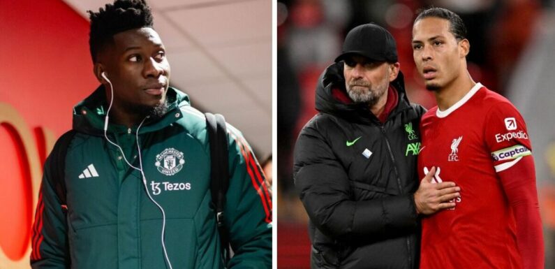 Man Utd ace Andre Onana targeted by annoyed Virgil van Dijk in tunnel after draw
