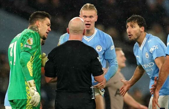 Manchester City charged by FA after players surround referee against Spurs