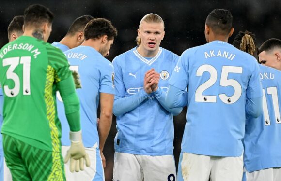 Manchester City will be without TWO keys players for Aston Villa clash