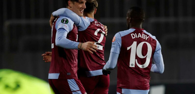 Nicolo Zaniolo’s debut goal for Aston Villa seals spot in Europa Conference League knockout stages