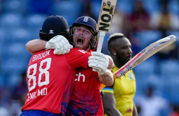 Phil Salt and Harry Brook six-hitting masterclass blast England to stunning T20 victory