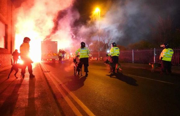 Police charge more than 40 away fans after major disorder outside Villa Park