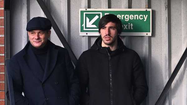 Sandro Tonali takes in Newcastle-Milan youth match amid football ban