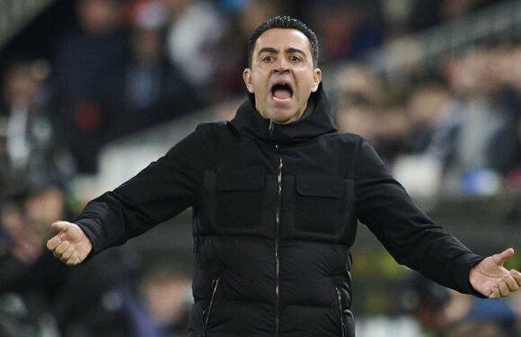 Xavi is left frustrated after Barcelona's 1-1 draw with Valencia